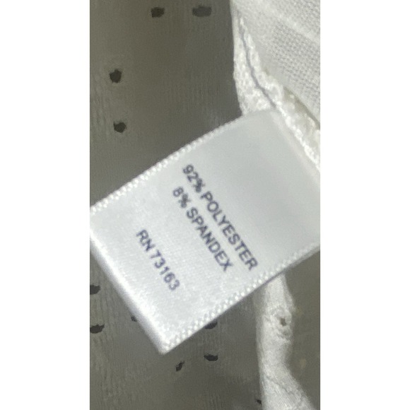 Melissa Paige Women's White Eyelet Top Size L Oversized Resort Boho Cowgirl - Picture 7 of 7